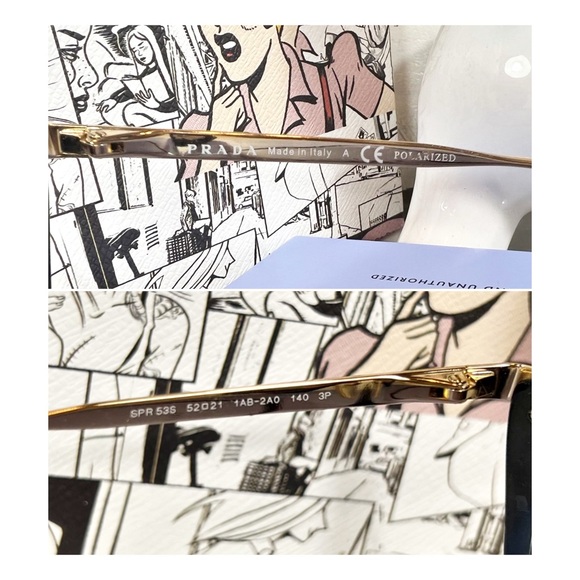 Prada Cat Eye Polarized Sunglasses - Picture 6 of 7